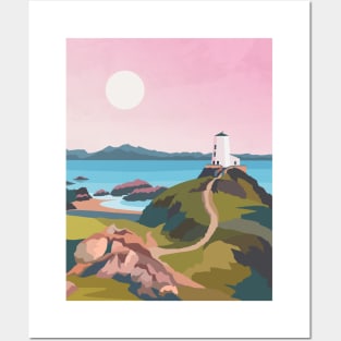 Llanddwyn, Newborough Anglesey - North Wales Pink Posters and Art